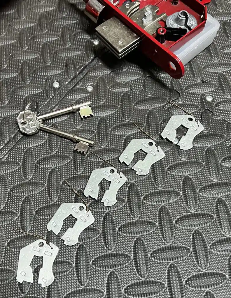 taken apart lock
